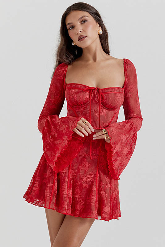 Midnight Muse Strapless Mini Dress-ROVOLE