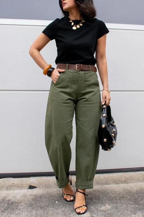 Leon Barrel Pants-ROVOLE