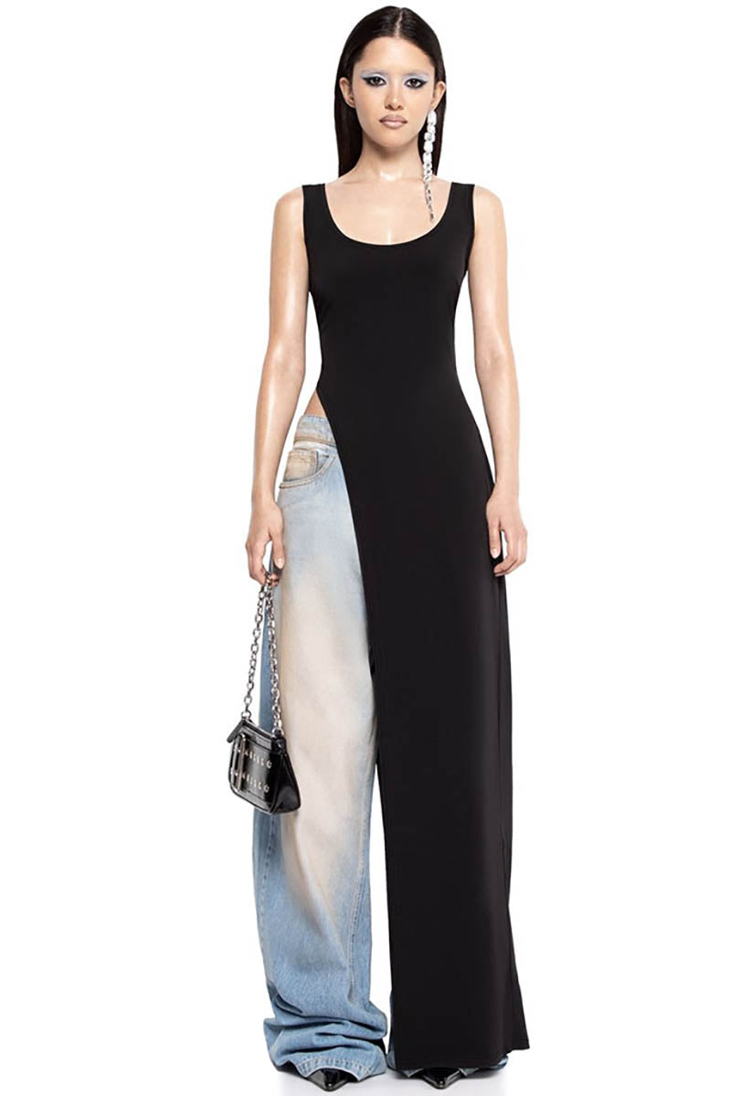 Urban Muse Slit Bodycon Dress-ROVOLE