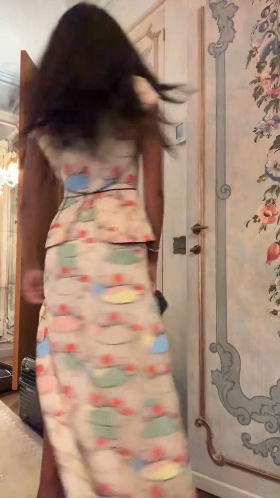 Pastel Floral Print Maxi Dress