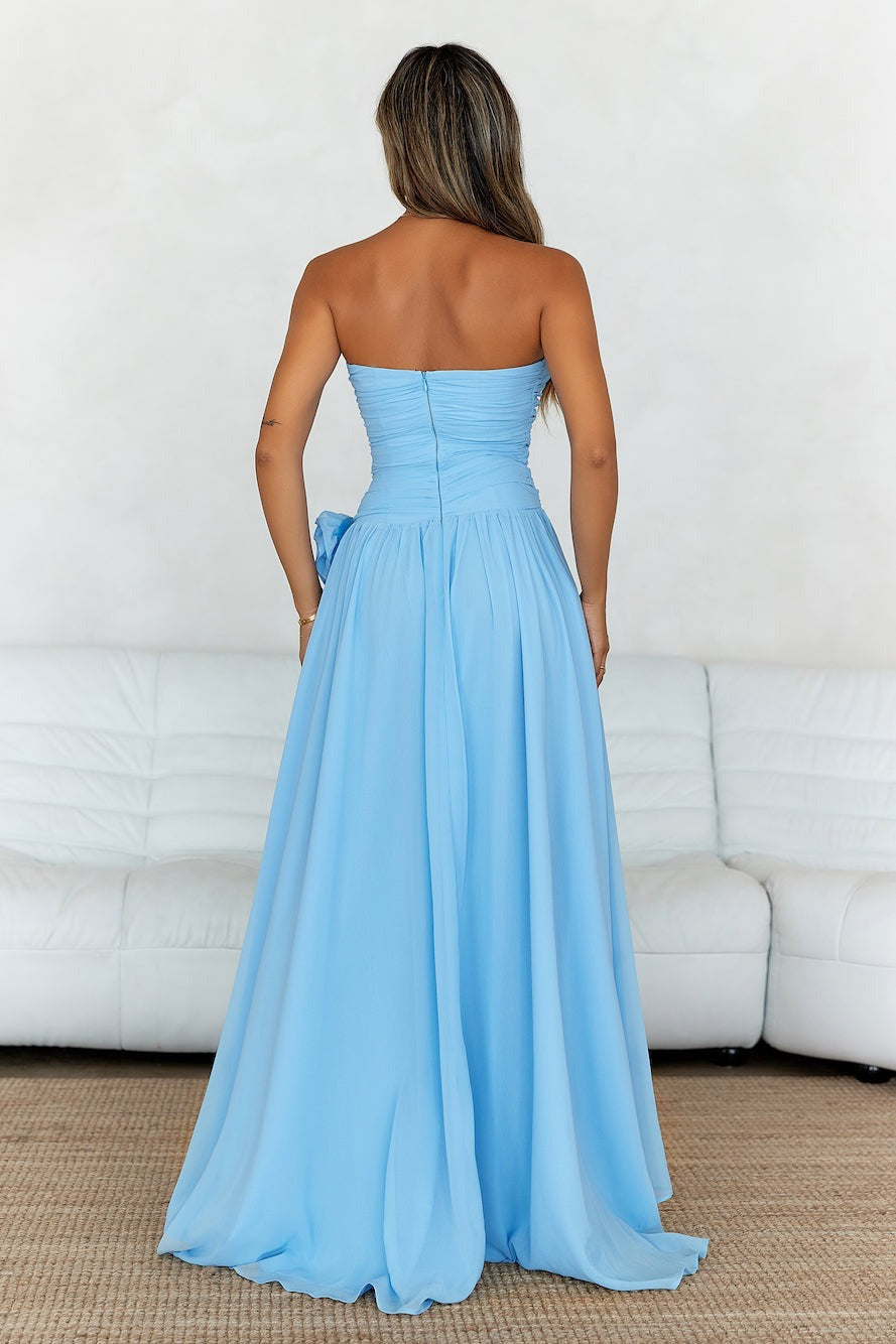 Middle Eastern Off-Shoulder Ruched Maxi Dress-ROVOLE