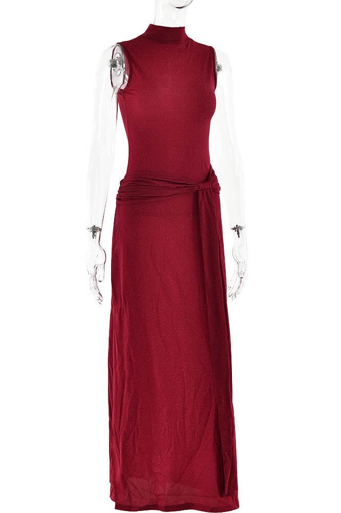 Veil of Pink – Mesh Allure Dress-ROVOLE