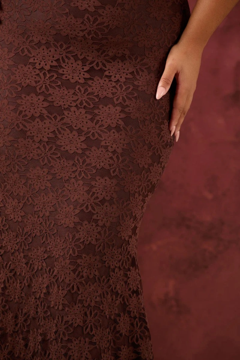 Leah Lace Maxi Dress-ROVOLE