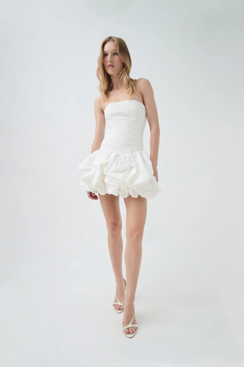 Violette Bubble Hem Mini Dress-ROVOLE