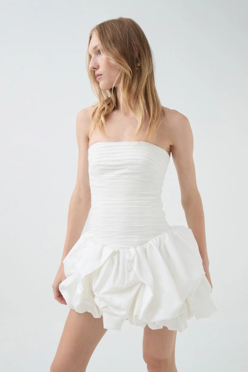 Violette Bubble Hem Mini Dress-ROVOLE
