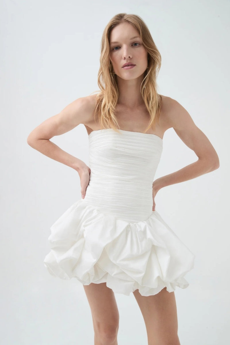 Violette Bubble Hem Mini Dress-ROVOLE