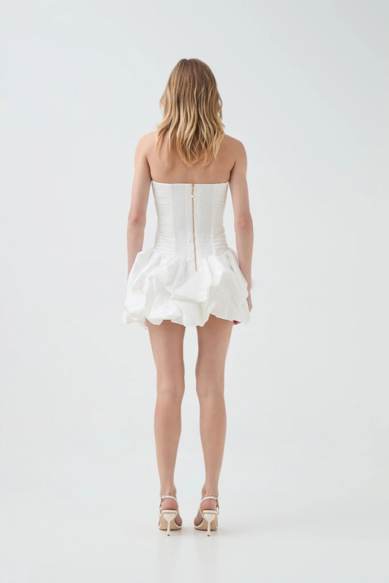 Violette Bubble Hem Mini Dress-ROVOLE
