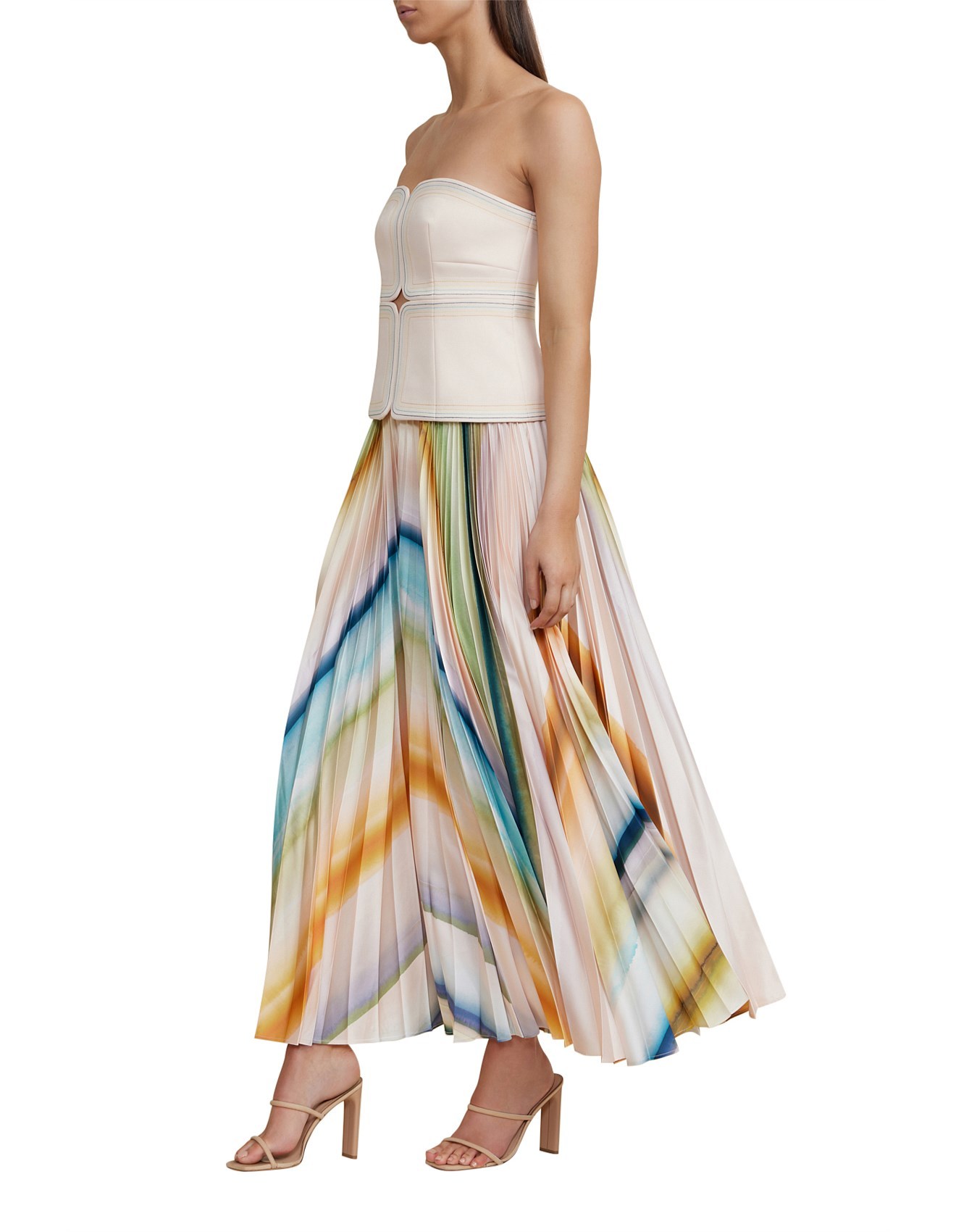 Aurora Pleated Midi Dress