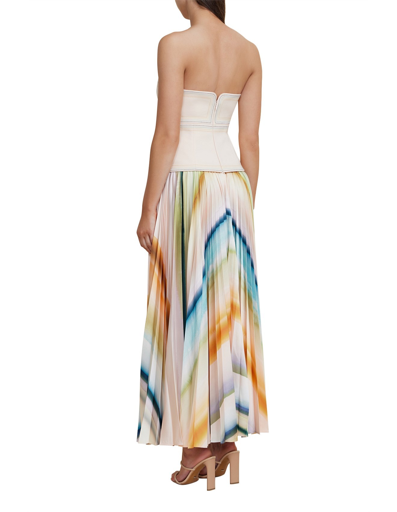 Aurora Pleated Midi Dress
