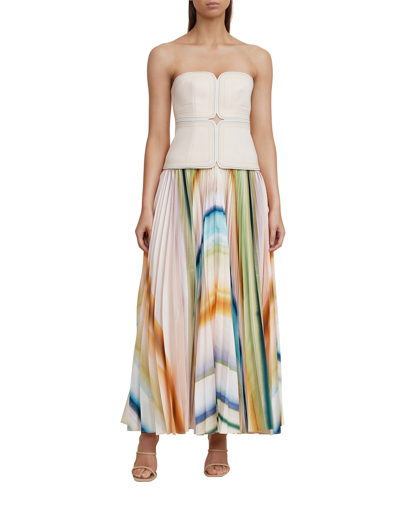 Aurora Pleated Midi Dress
