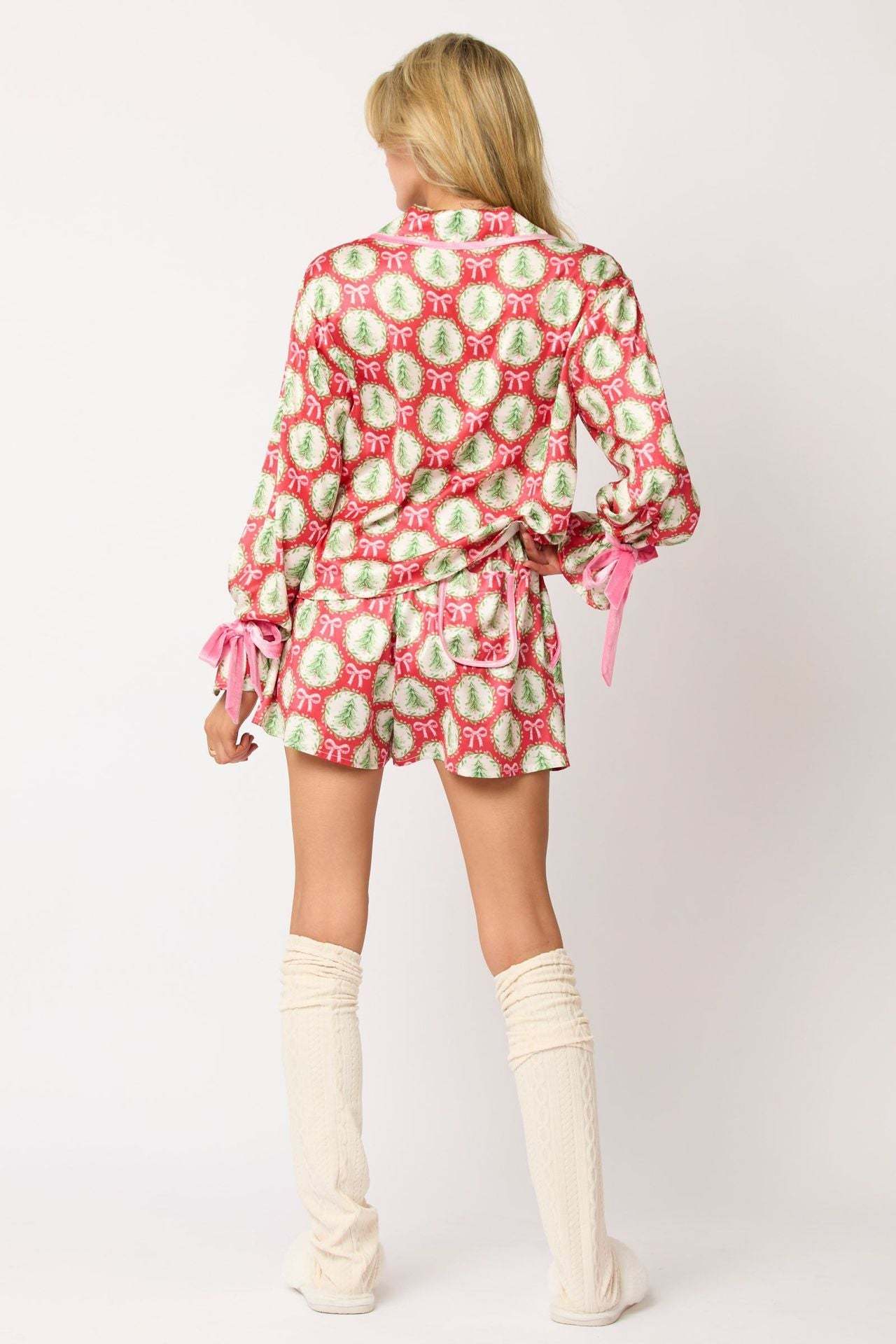 Christmas Character Sprint Pajama Short Set-ROVOLE