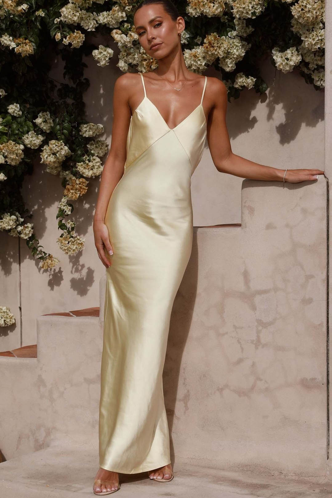 Sexy Backless Fishtail Maxi Dress-ROVOLE
