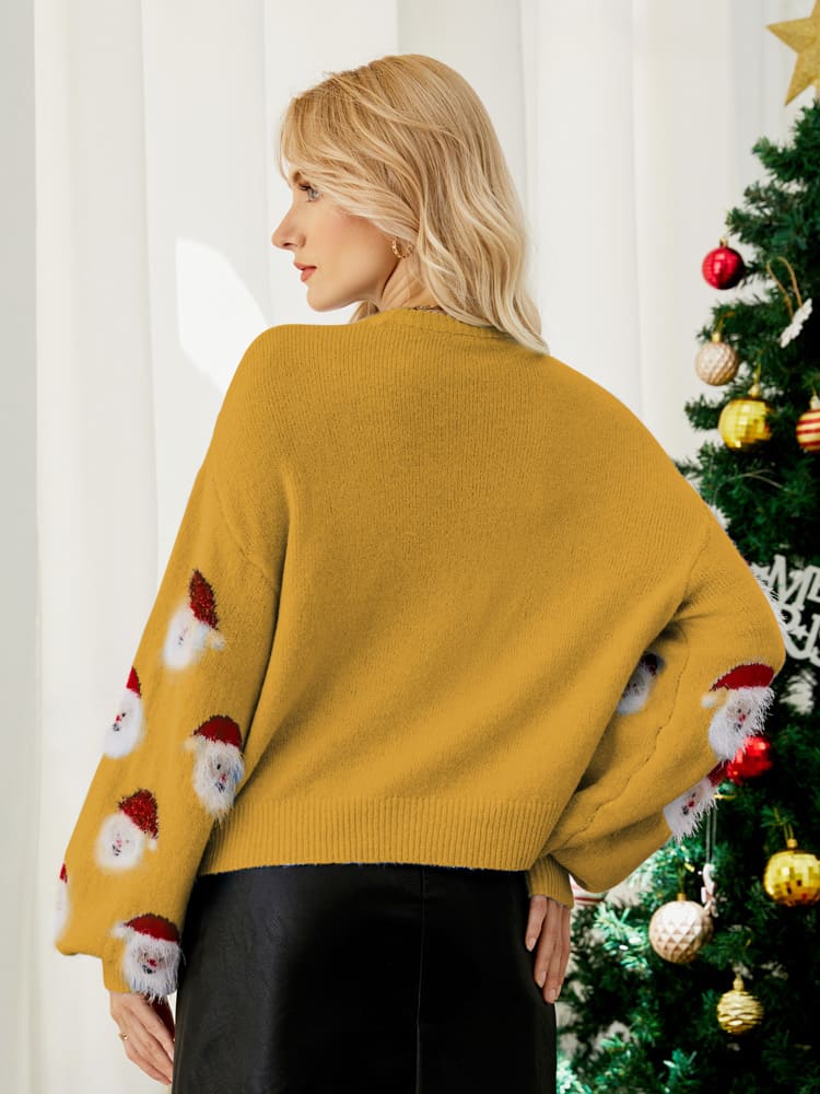 Santa Claus Knitted Sweater-ROVOLE