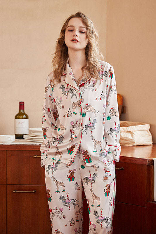 Circus Print Pajama Set-ROVOLE