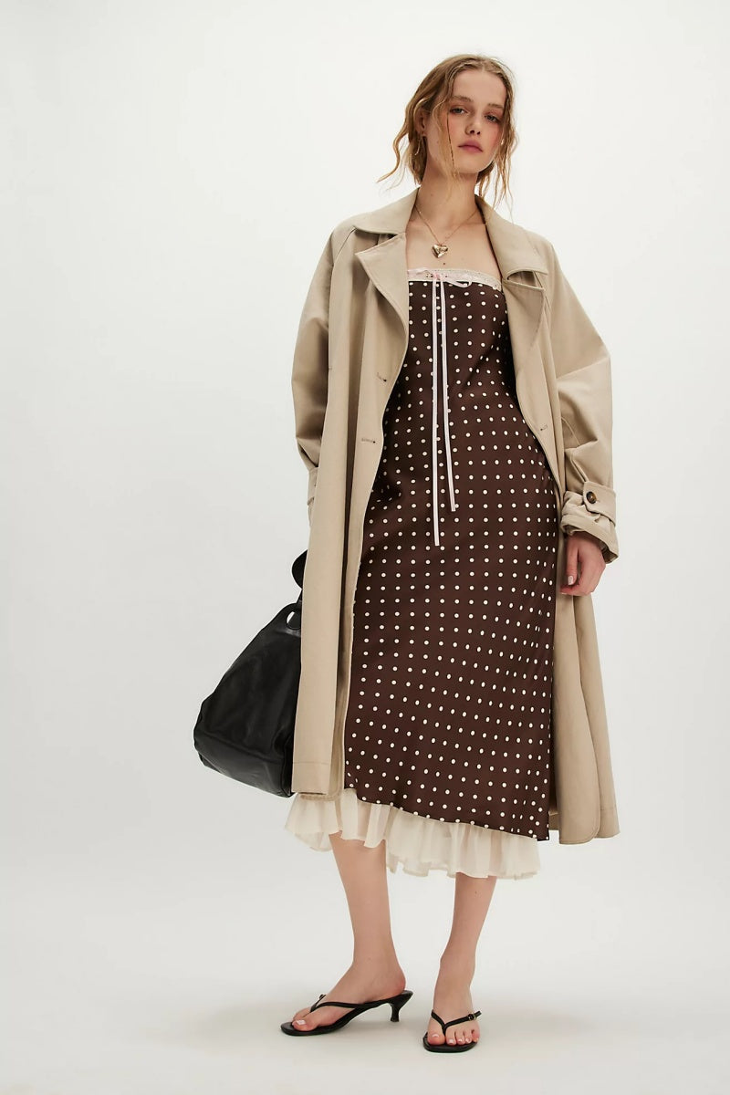 Daisy Mae Strapless Midi Dress-ROVOLE