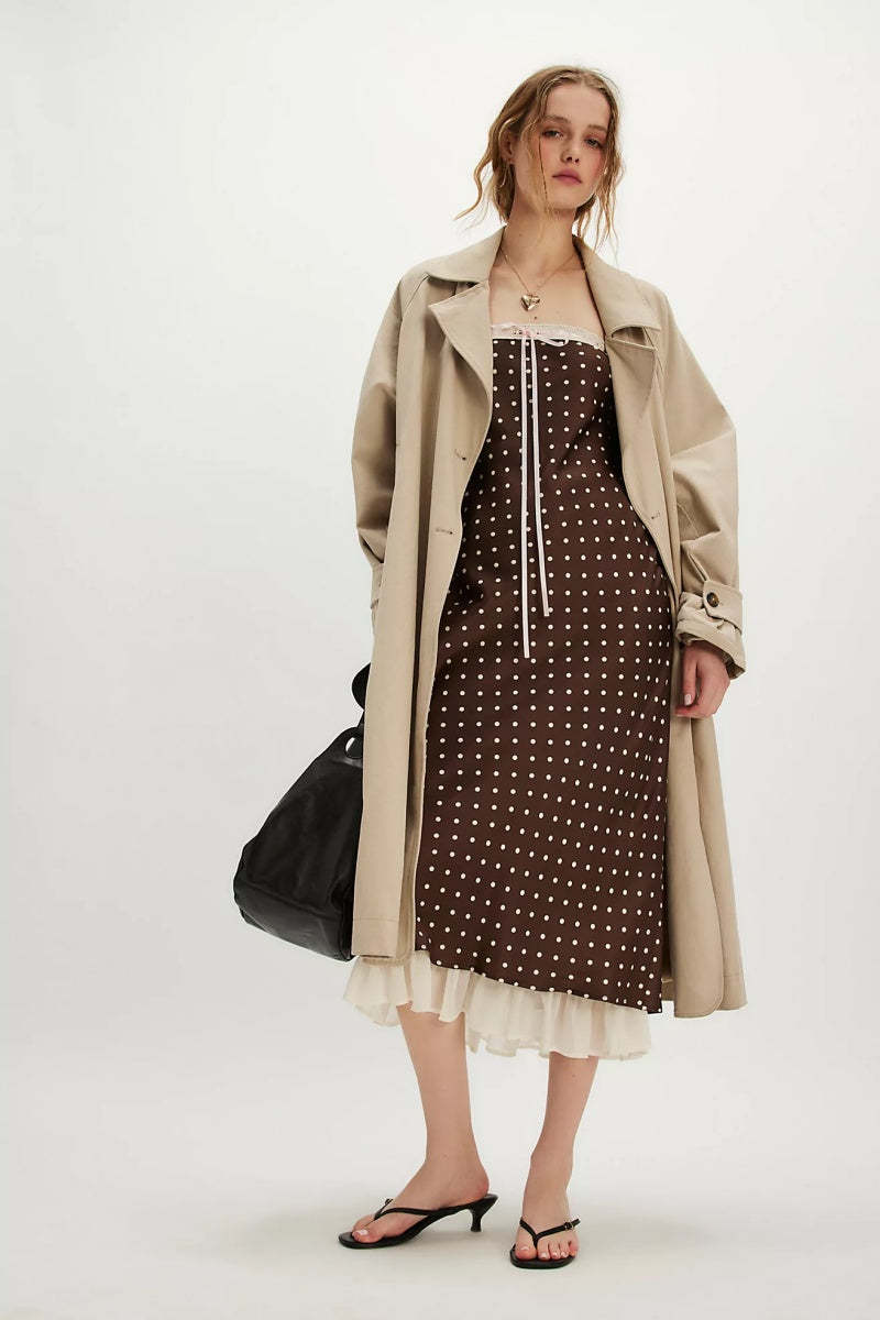 Daisy Mae Strapless Midi Dress-ROVOLE