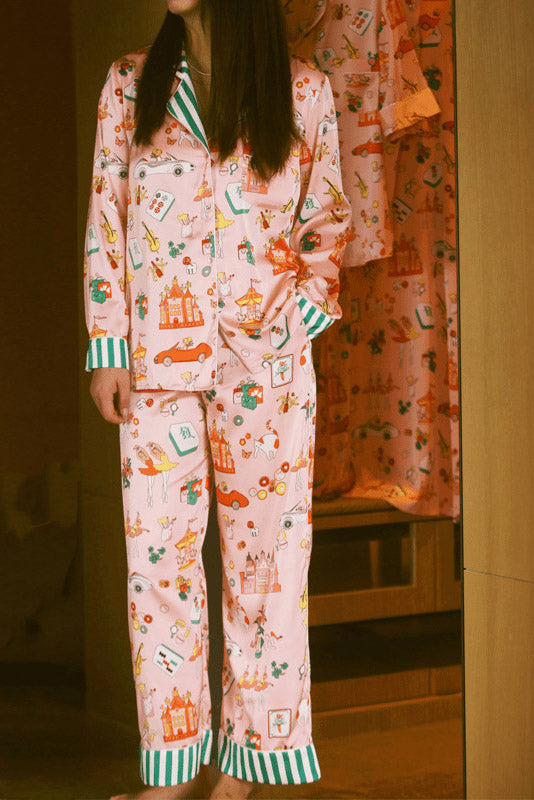 Luxury Mahjong Queen Pajama Set-ROVOLE