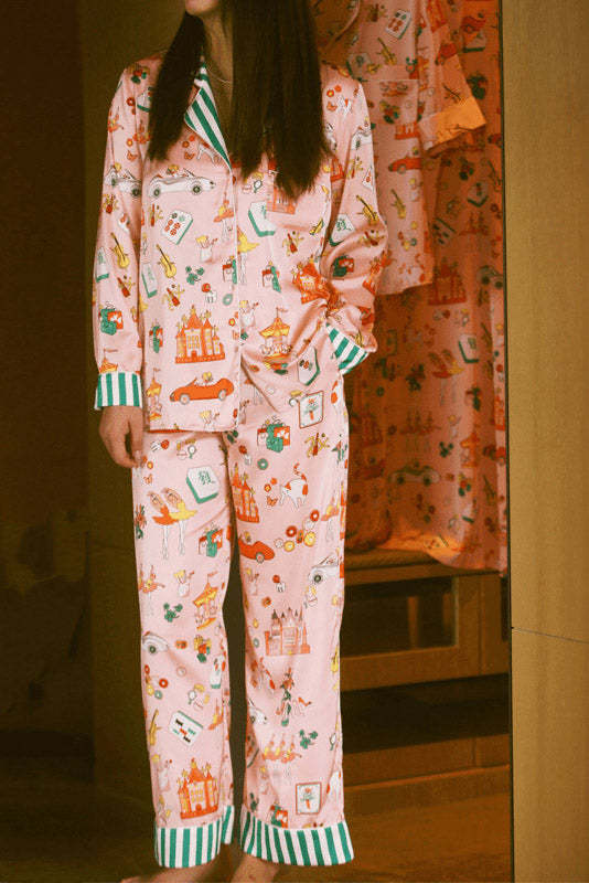 Luxury Mahjong Queen Pajama Set-ROVOLE