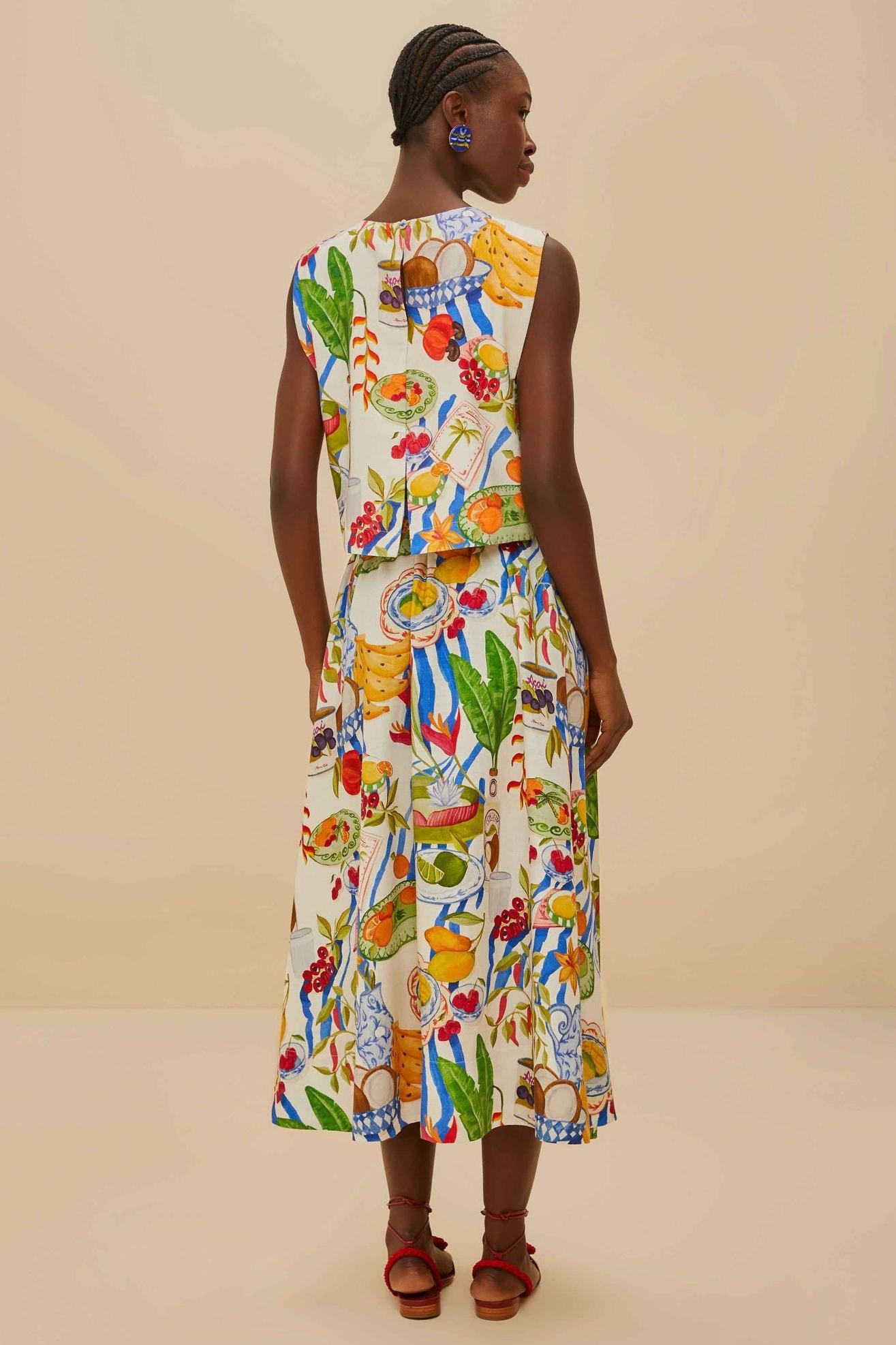 Holiday Joy Fruit Color Skirt Set-ROVOLE