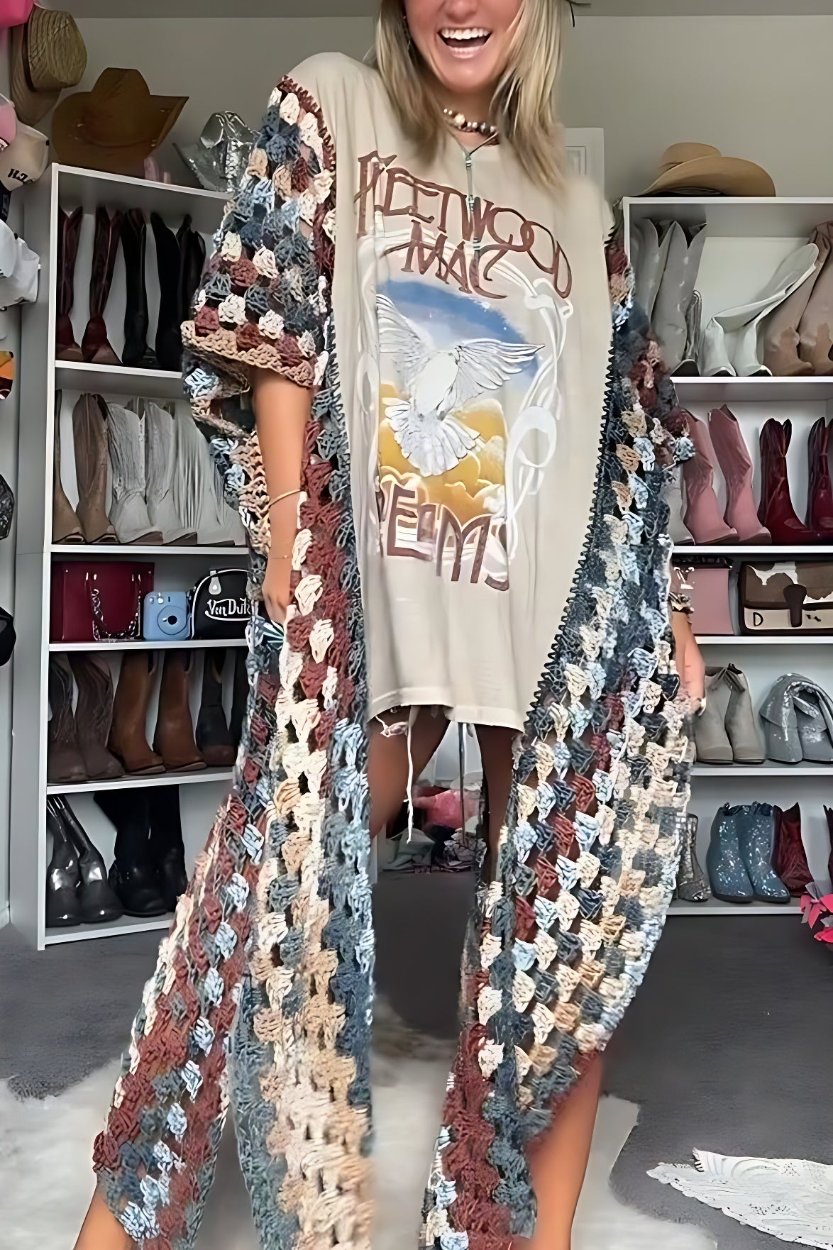 Cardina Crochet T-shirt-ROVOLE