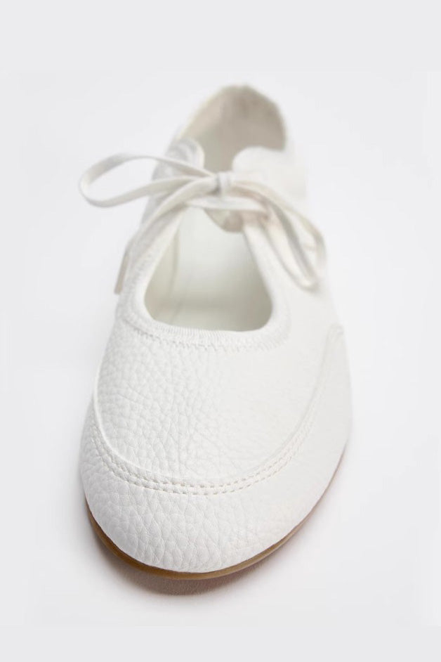 Ballet Flats With Laces-ROVOLE