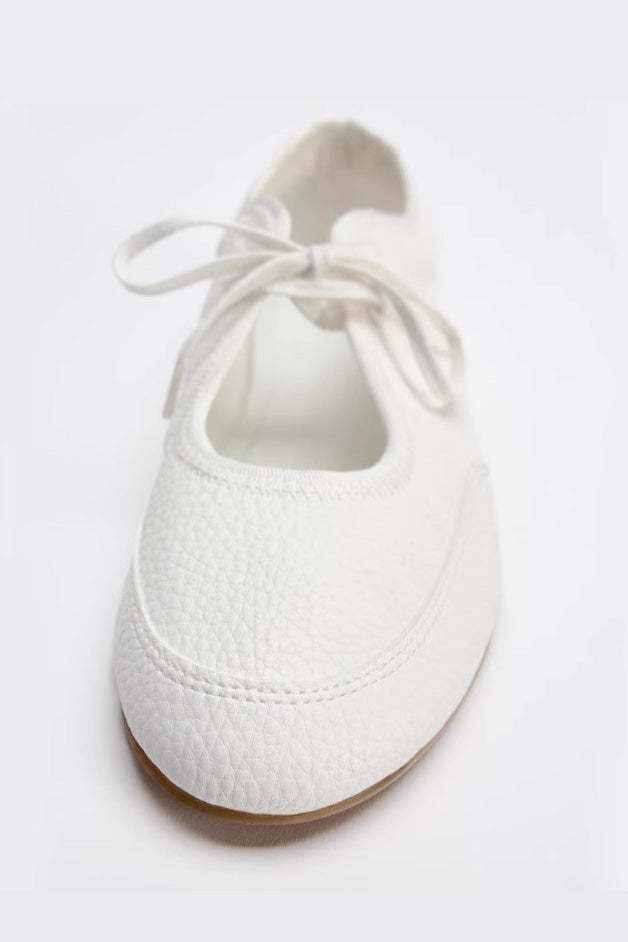 Ballet Flats With Laces-ROVOLE