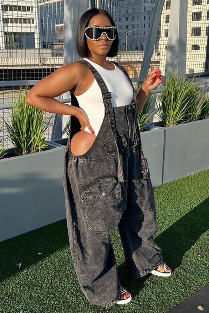 Trendy Oversized Pocket Jumpsuit-ROVOLE