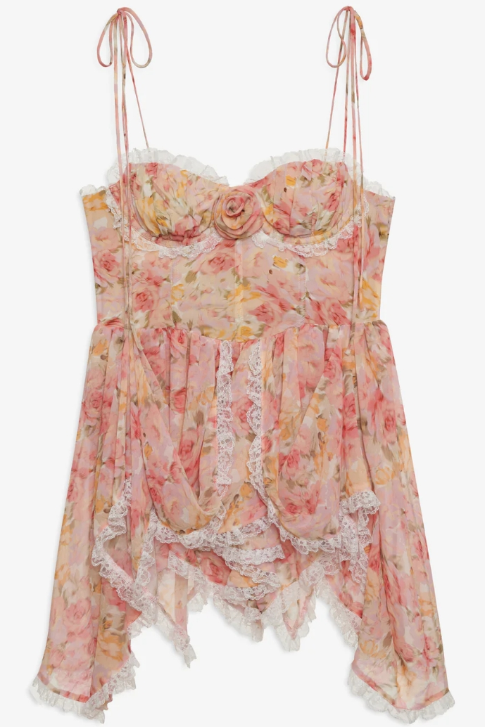 Elea Asymmetrical Mini Dress-ROVOLE