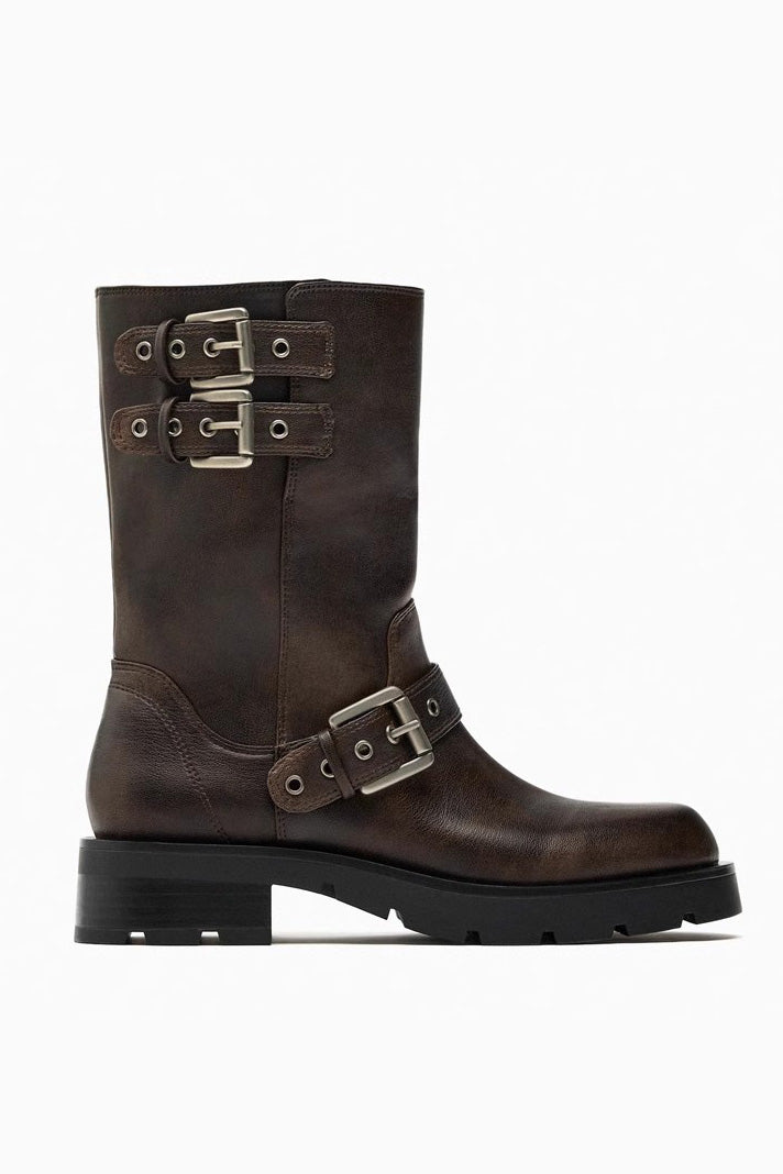 Western Vintage Ankle Boots-ROVOLE