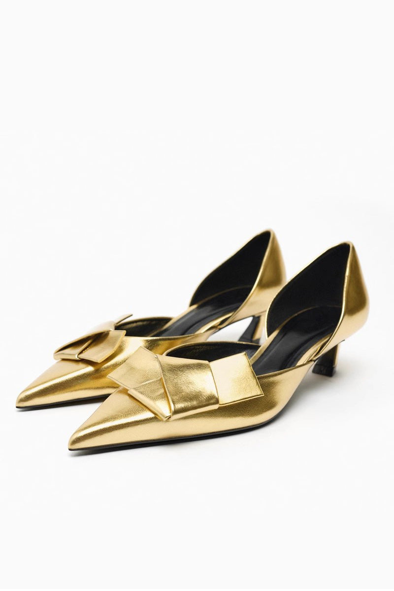Bright Color Pointed Toe High Heels-ROVOLE