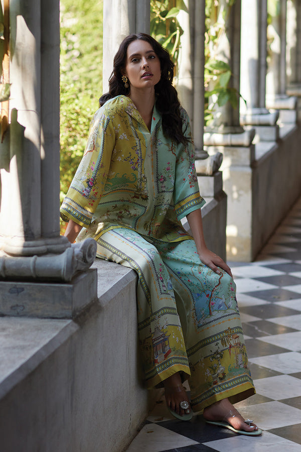 Flair Fusion Flowers Pants Set-ROVOLE