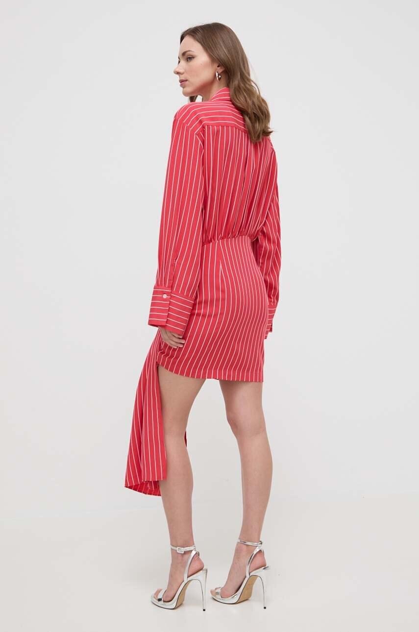 Ella Long Sleeve Striped Mini Dress-ROVOLE