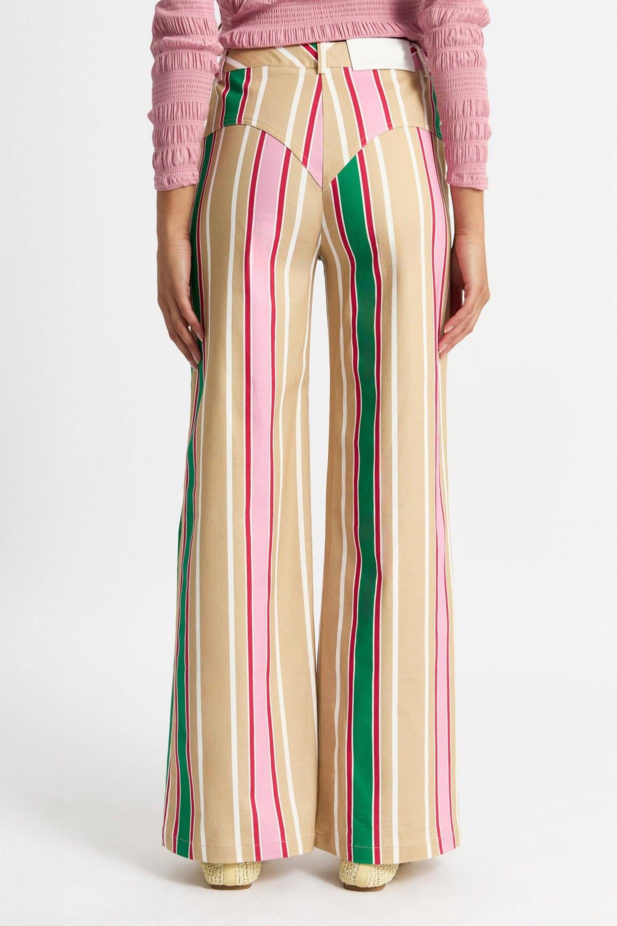 Leroy Brown Striped Twill Pants-ROVOLE