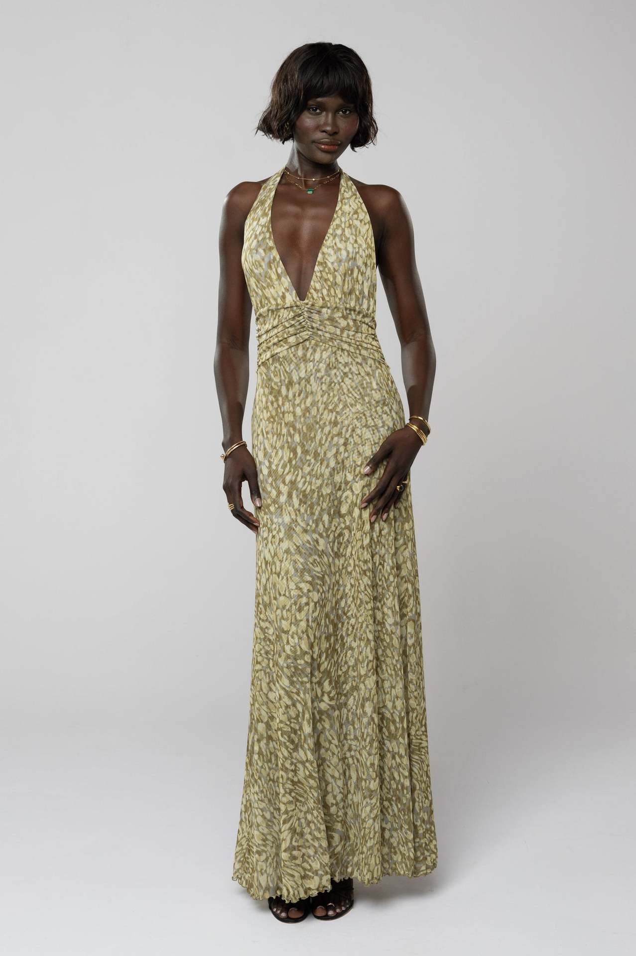 Camoni Polka Dot Diary Maxi Dress-ROVOLE