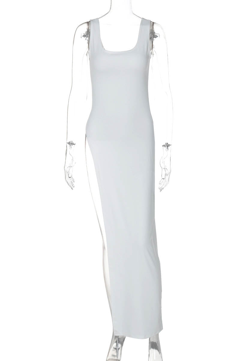 Urban Muse Slit Bodycon Dress-ROVOLE