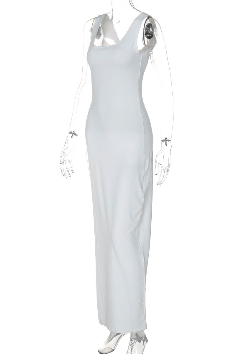 Urban Muse Slit Bodycon Dress-ROVOLE