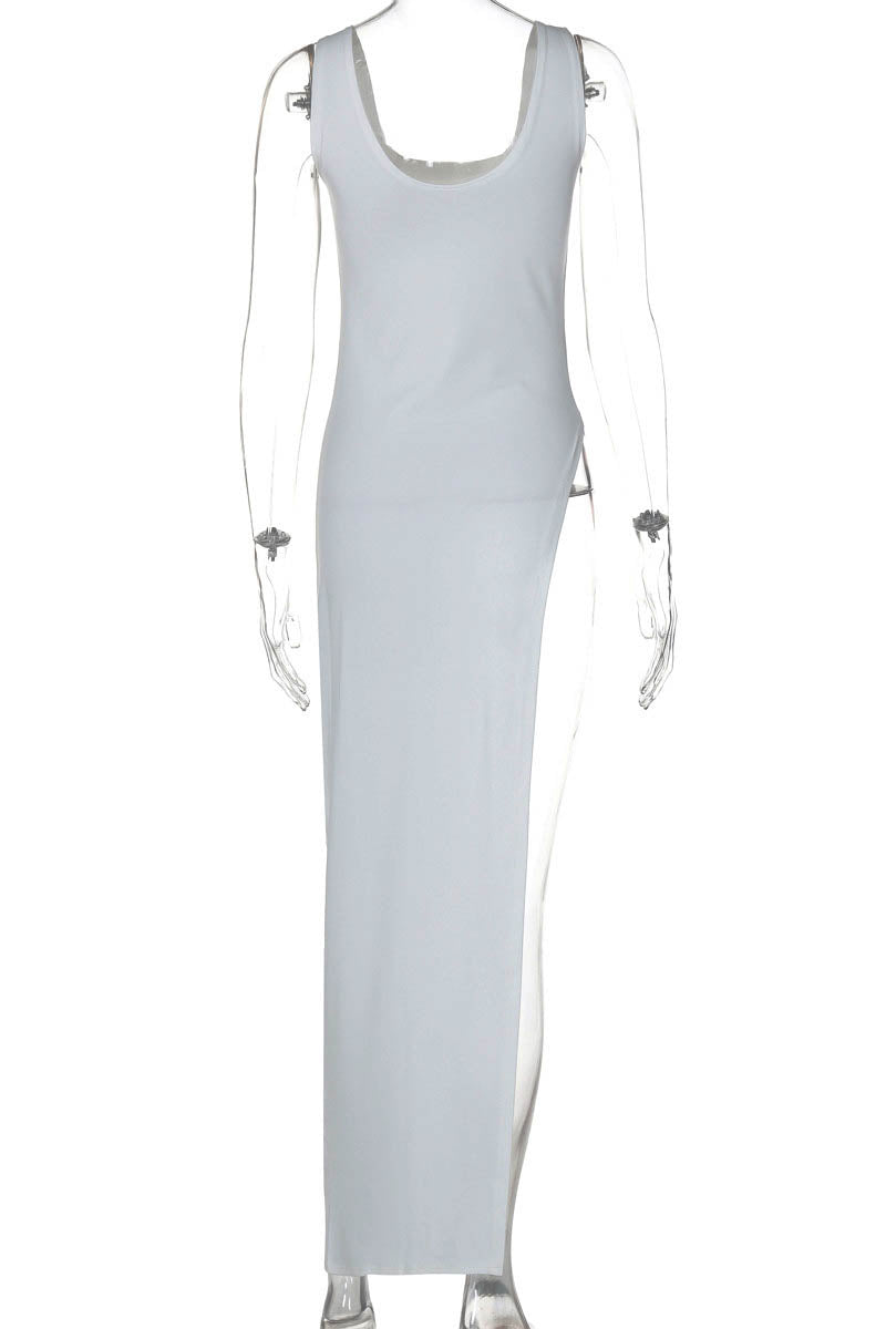 Urban Muse Slit Bodycon Dress-ROVOLE