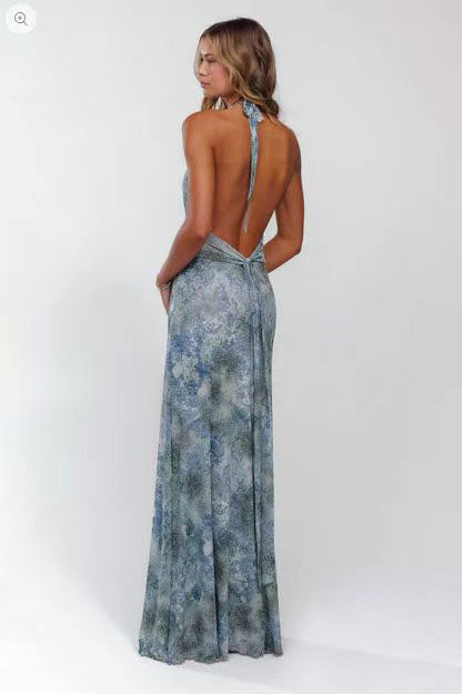 Camoni Polka Dot Diary Maxi Dress-ROVOLE