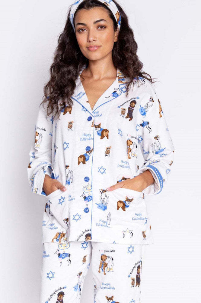 Cute Dog Print Pajama Set-ROVOLE