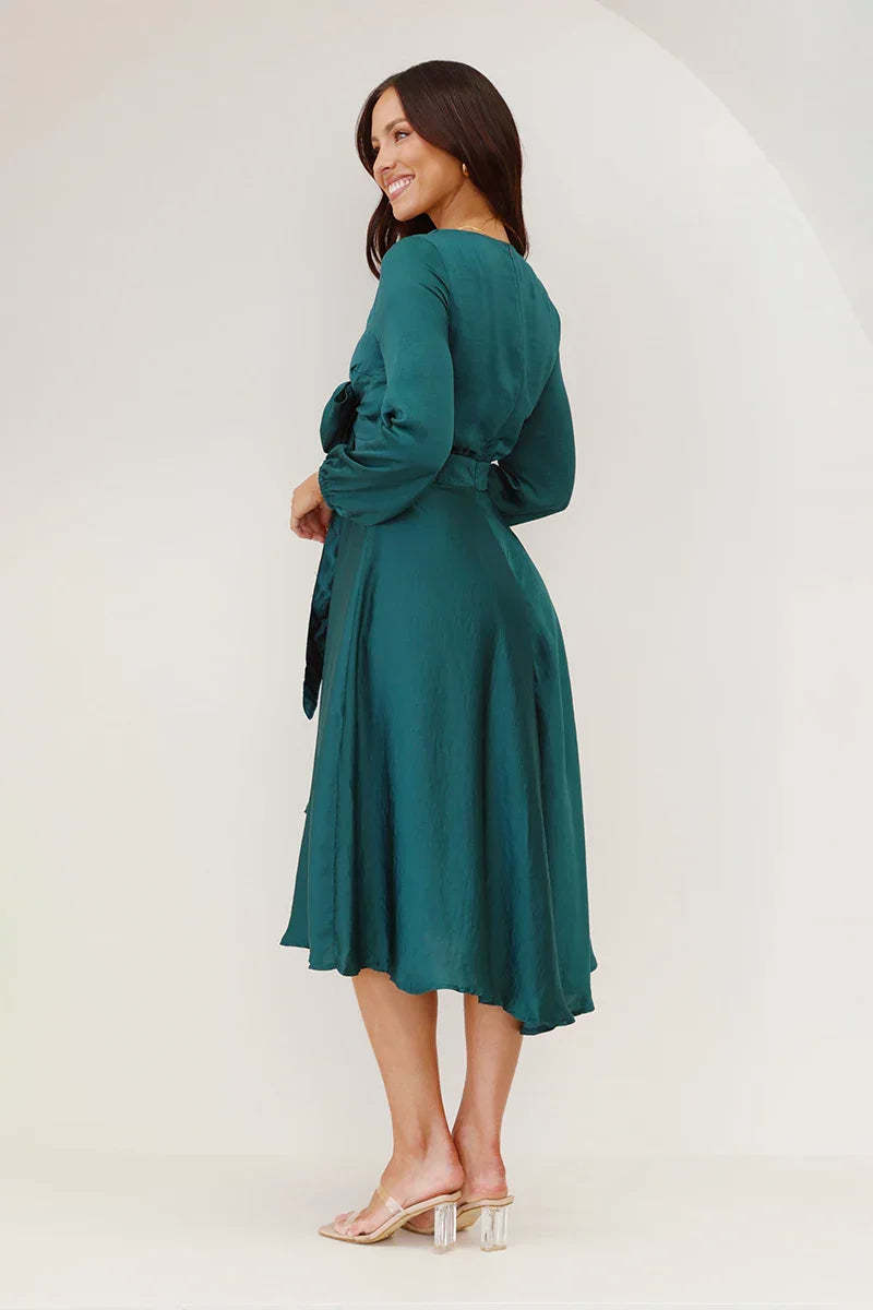 Starry Nights Dress - Emerald-ROVOLE