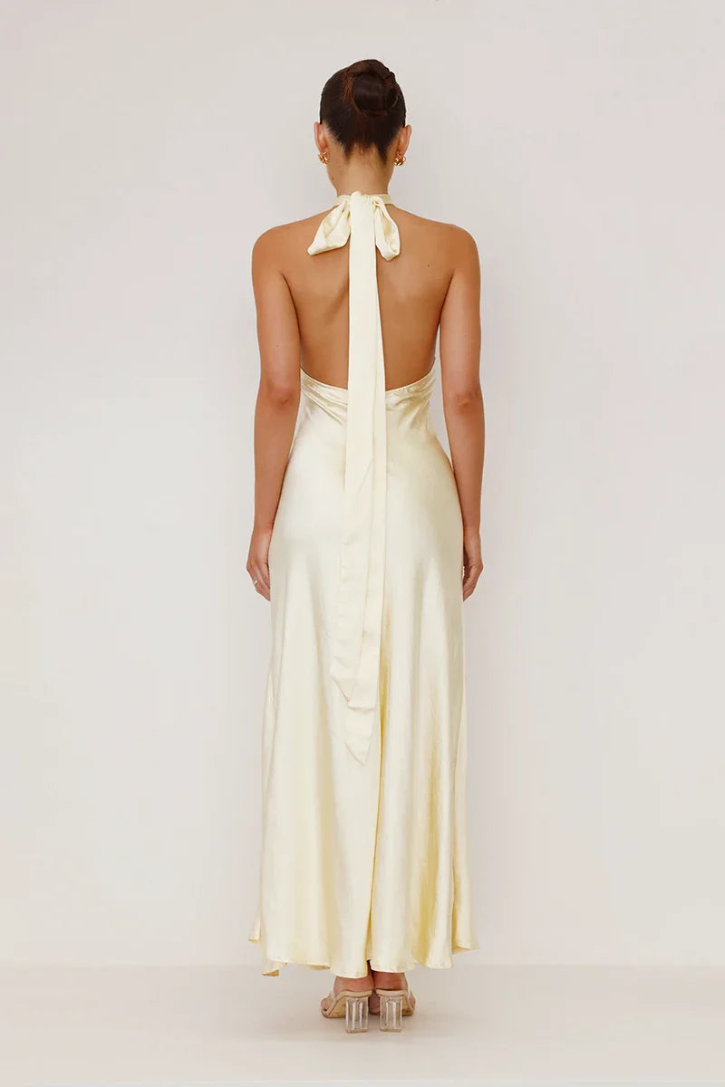 Amalia Maxi Dress - Yellow-ROVOLE