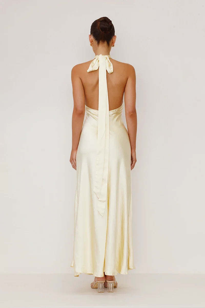 Amalia Maxi Dress - Yellow-ROVOLE