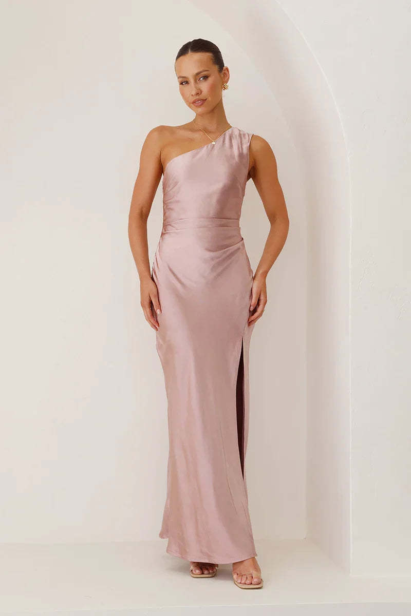 Victoria Maxi Dress - Dusty Pink-ROVOLE