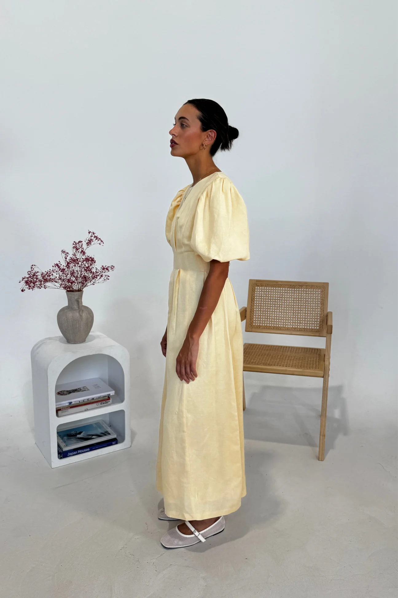 Butter Yellow Air Maxi Dress-ROVOLE