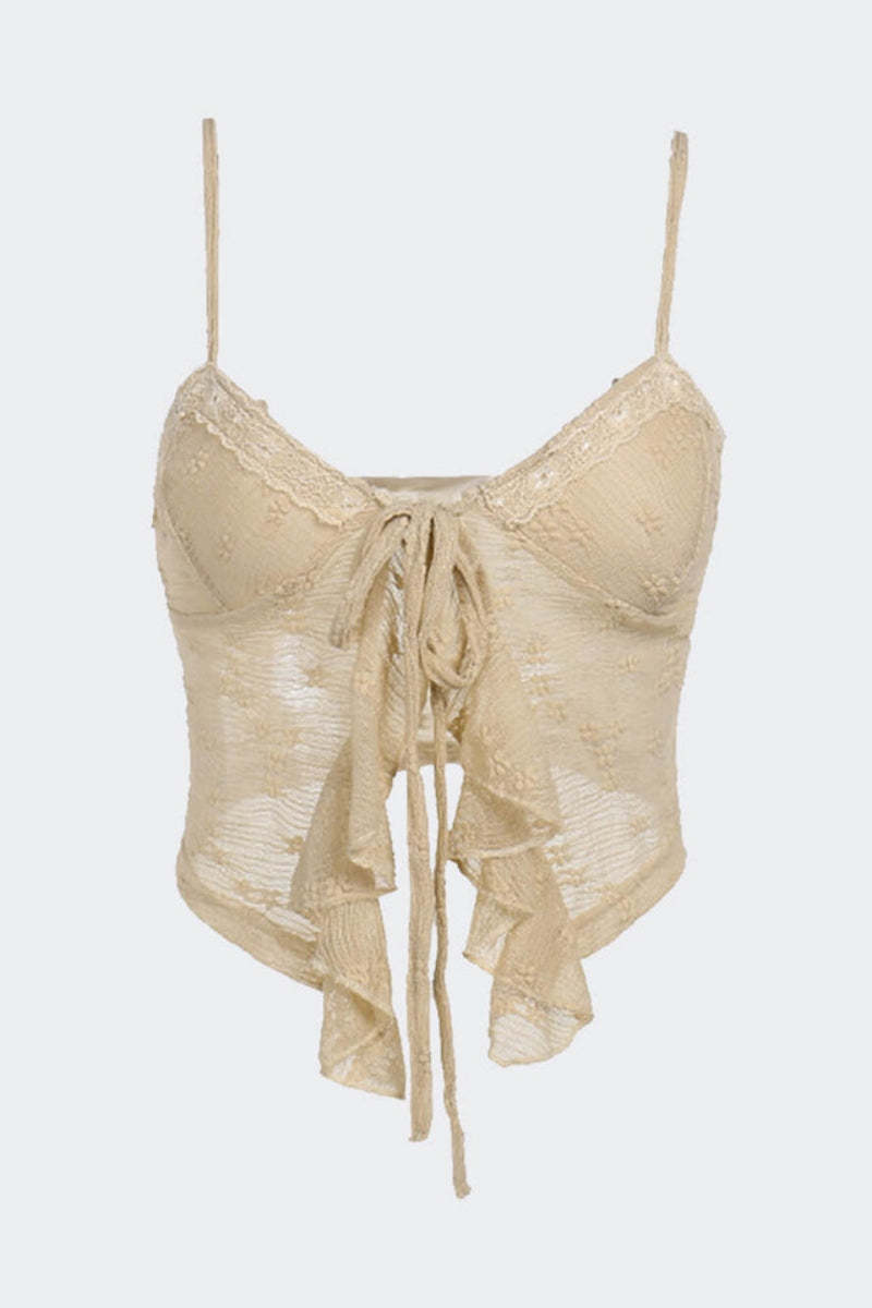 Sexy Lace Tank Top-ROVOLE