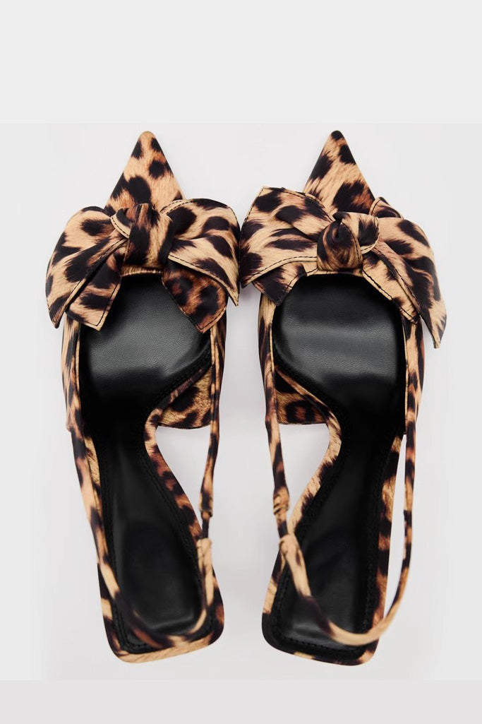 Leopard Print High Heels-ROVOLE