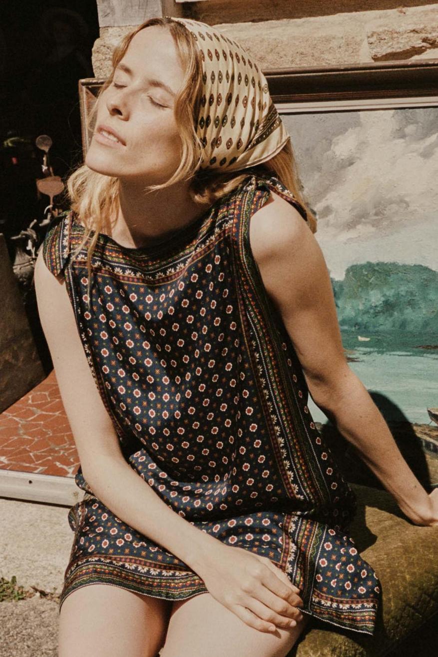 Montmartre Foulard Mini Dress-ROVOLE