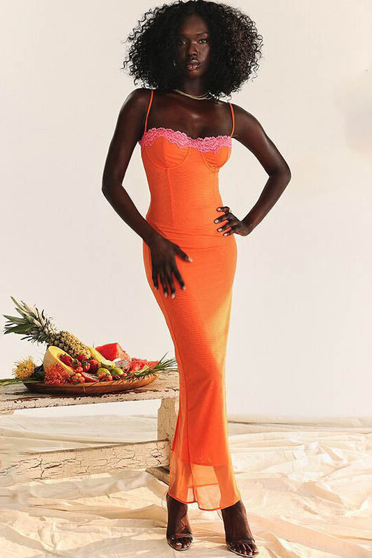 Summer Breeze Strap Midi Dress-ROVOLE