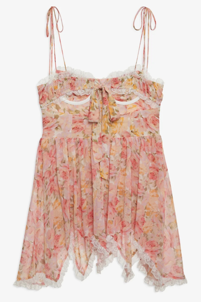 Elea Asymmetrical Mini Dress-ROVOLE