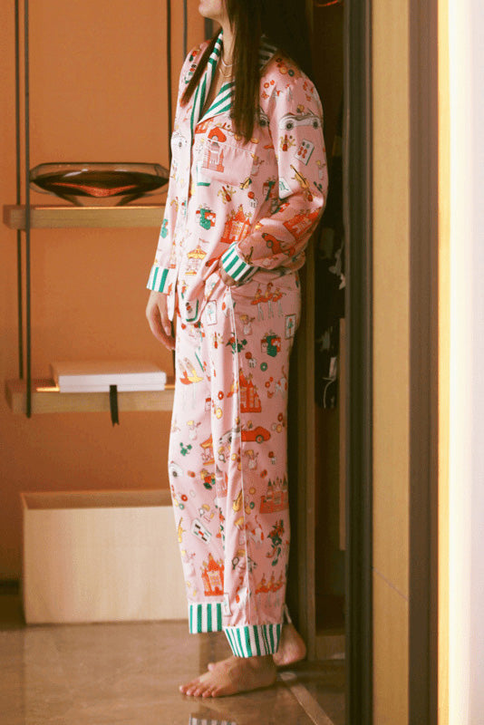 Luxury Mahjong Queen Pajama Set-ROVOLE